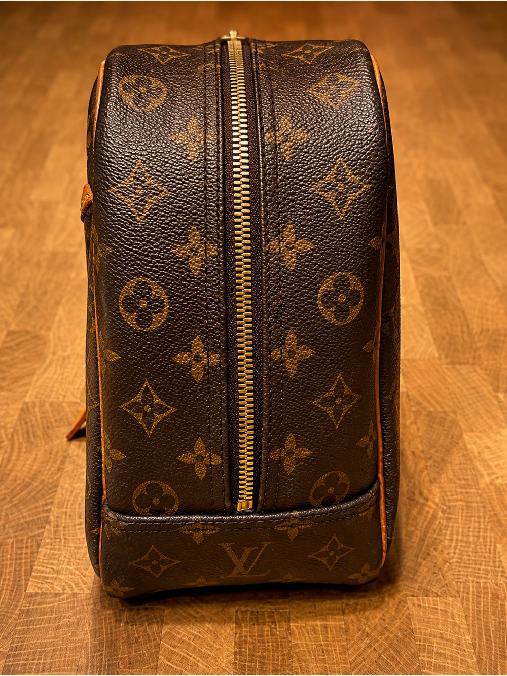 Louis Vuitton Monogram Deauville Handbag Vanity Bag MB0063 Made in France - Picture 7 of 14